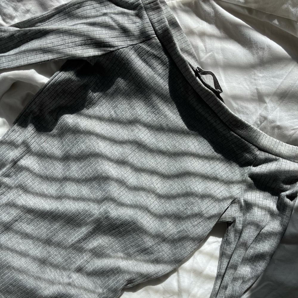 zara off the shoulder ribbed t shirt